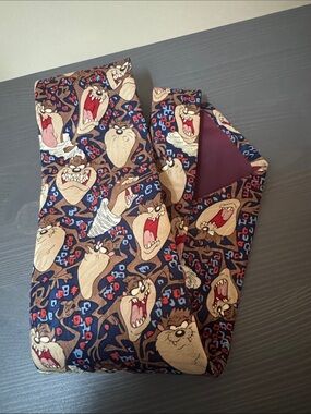 Vintage 1995 Tasmanian devil taz space jam looney toones men’s fun neck tie
